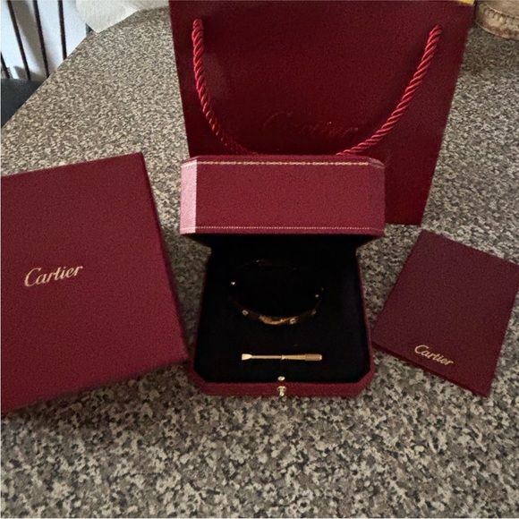 Cartier Yellow Gold Love Bracelet with Tool - Picture 3 of 5